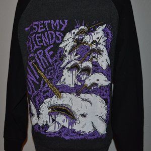 RARE I Set My Friends On Fire Emo Metalcore Hoodie